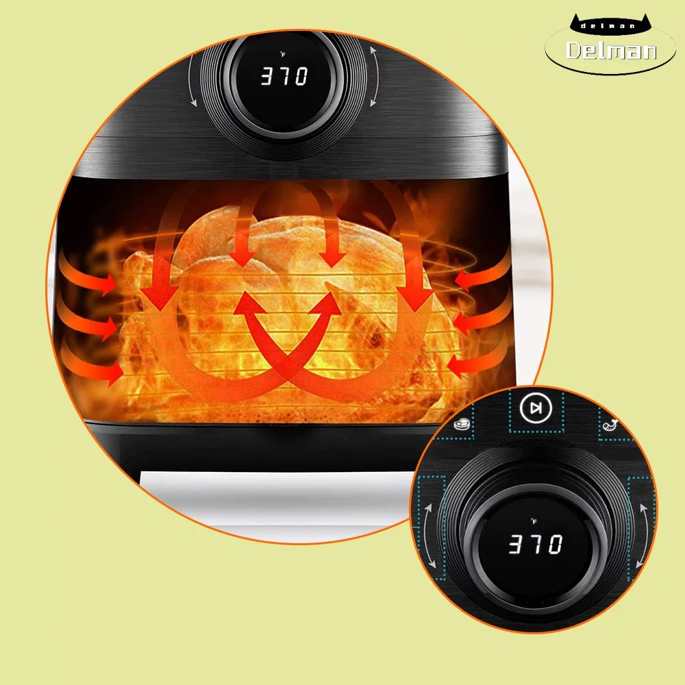 8-in-1 Electric Air Fryer Oilless Cooker C504