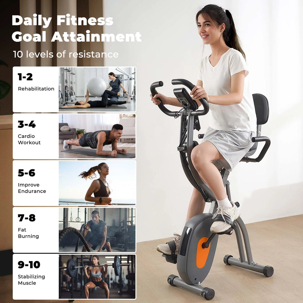 Folding 3-in-1 Recumbent Exercise Bike S694525