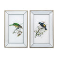 Rectangular Birds Mirror Frame Wall Art 15" x 24" 2ct I66299