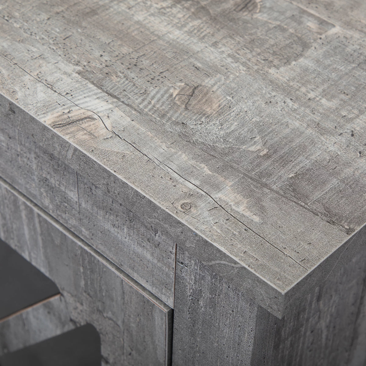 Gray Night Stand with Storage and Door V176