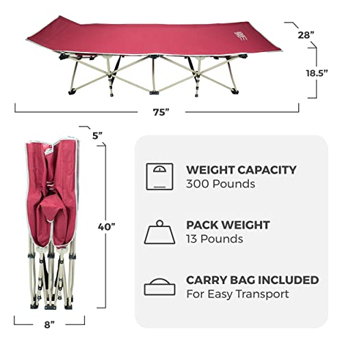 Folding Camping Cot 300 lbs Z712712