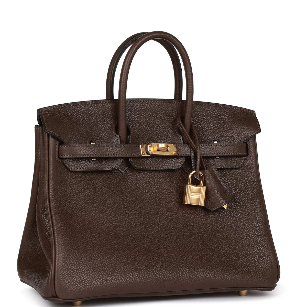 Birkin 25 Ebene Barenia Faubourg Gold Hardware R225