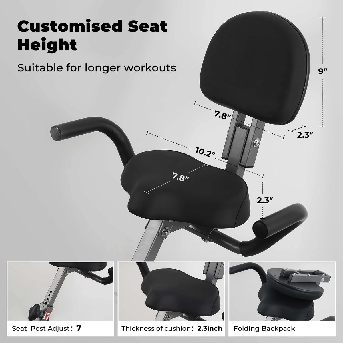 Folding 3-in-1 Recumbent Exercise Bike S694525