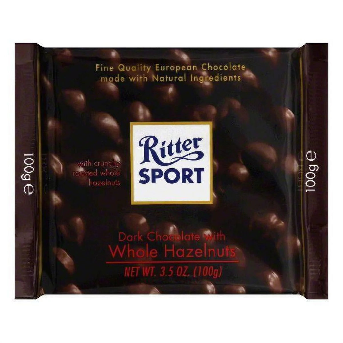 Dark Whole Hazelnut Chocolate Bar 3.5 OZ Pack of 10 L724