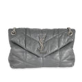 Grey Quilted Leather Small Puffer X18523