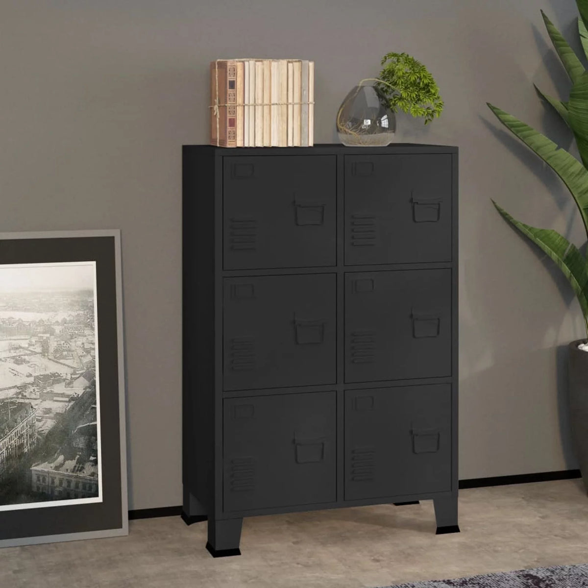 Industrial 6 Door Metal Storage Cabinet A59282