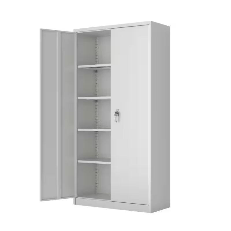 72 in. H x 36 in. W x 18 in. D Gray Metal Storage Cabinet Set C658