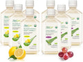 Organic Aloe Vera Juice 8 Bottle Sample Pack Grape and Lemon Flavor 8x500ml S38429