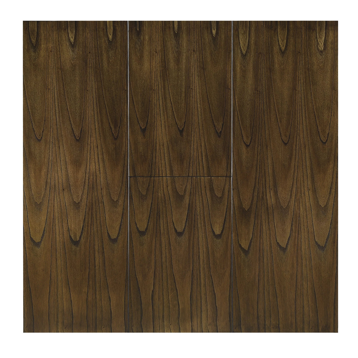 Brown Finish Wood Dining Table with Display Shelf Y4547