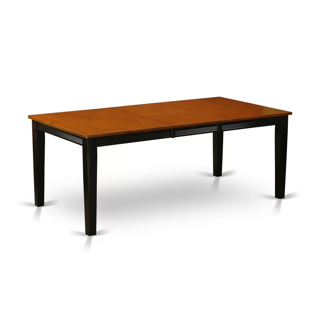 Black 5 Piece Wood Dining Table and Chairs Set D185918