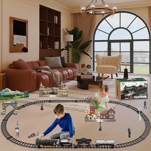 Rechargeable Electric Train Set with Lights and Sound O6131