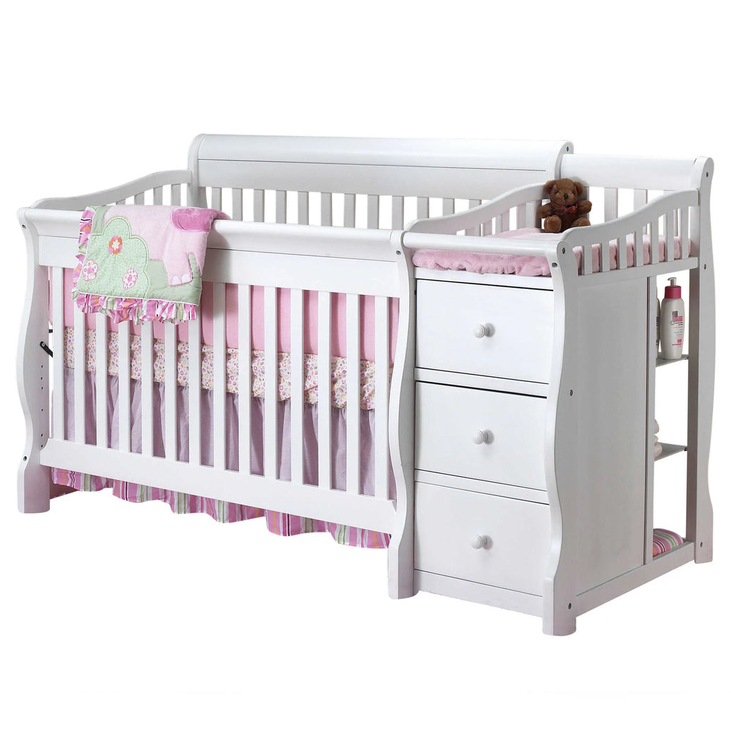 White Crib and Changer K126296