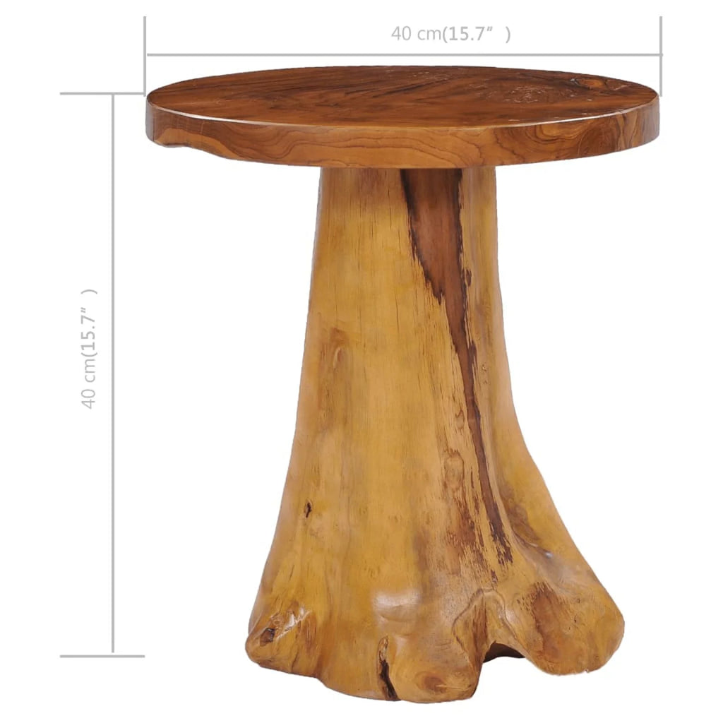 15.7"x15.7" Solid Teak Wood Coffee Table F6180