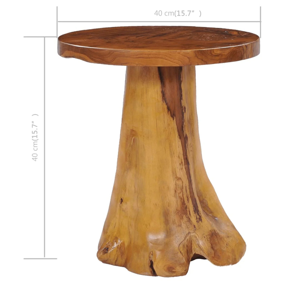15.7"x15.7" Solid Teak Wood Coffee Table F6180