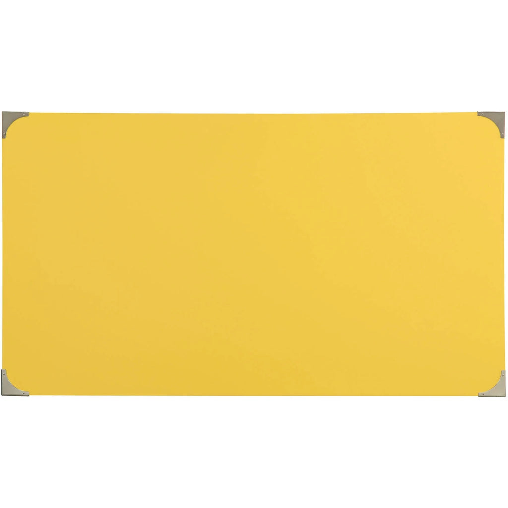 Banana Yellow Wood Writing Desk with Drawers K7801