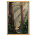 Deer in Forest Birch Wood Wall Sign 12x18 L562