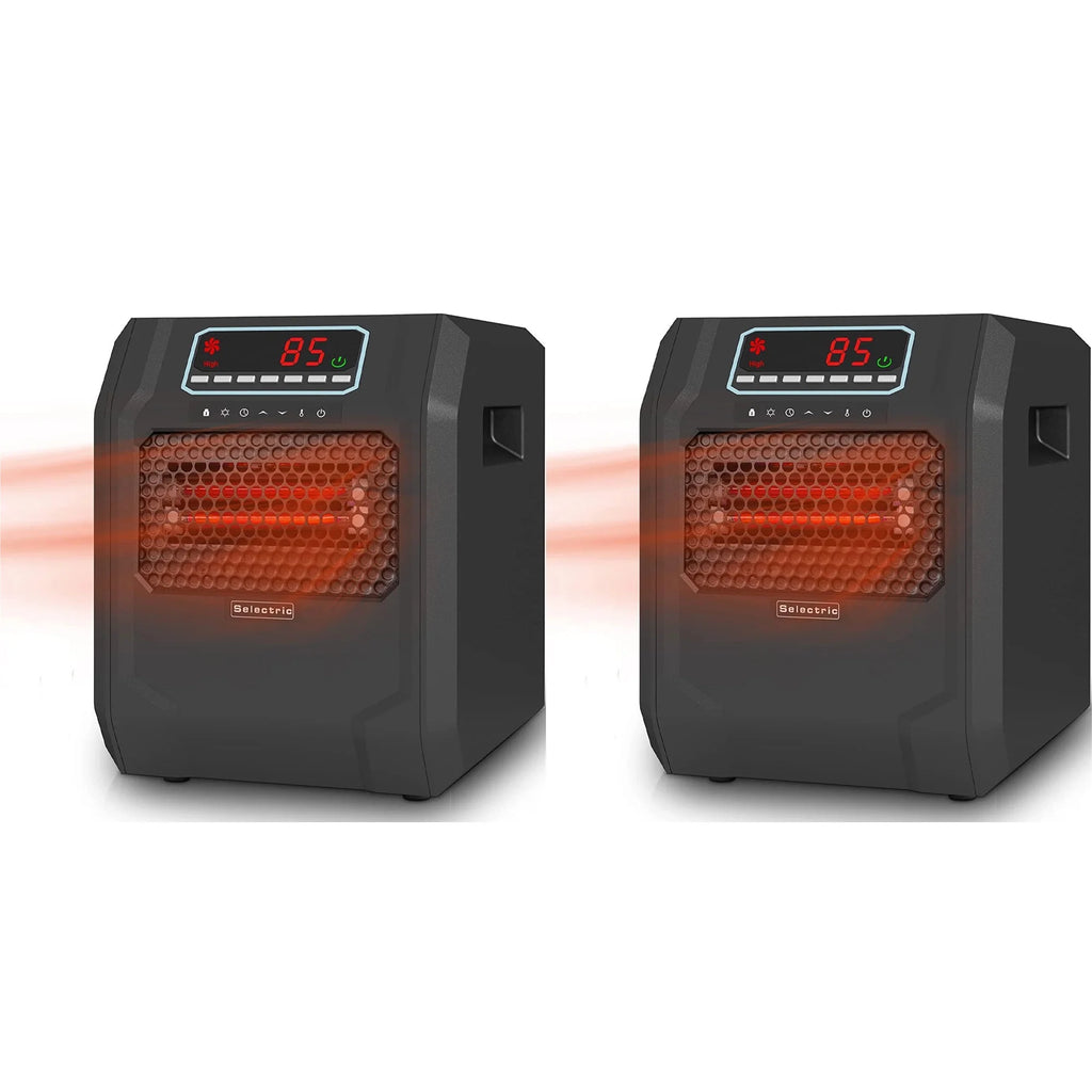 Black Electric Radiant Space Heater 2 Pack D542995