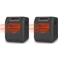 Black Electric Radiant Space Heater 2 Pack D542995