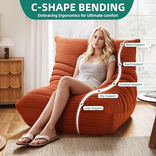 Grey Memory Foam Bean Bag Chair L601