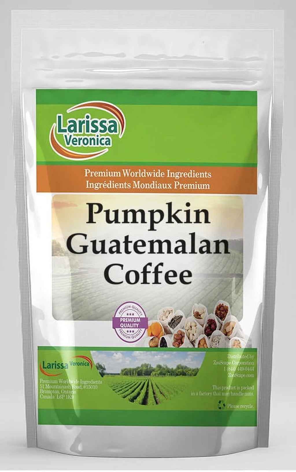 Pumpkin Whole Coffee Beans 16 oz W81756