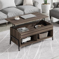 Brown Lift Top Coffee Table with Storage M2435