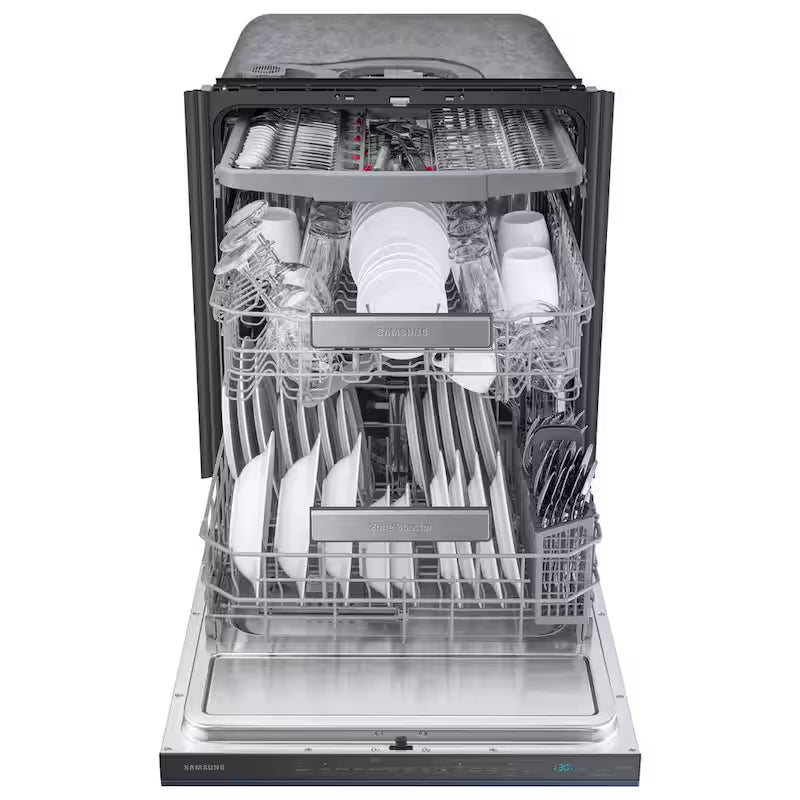 24 in. Navy Steel Smart Built-in Tall Tub Dishwasher with Stainless Steel Tub Z33528