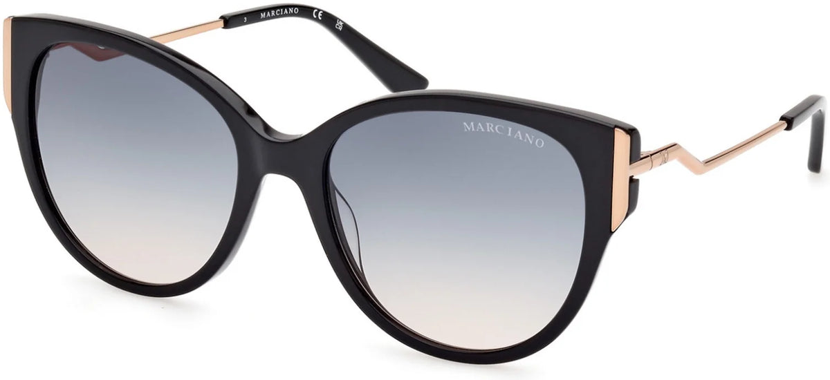 Shiny Black Rose Gold Sunglasses G74960
