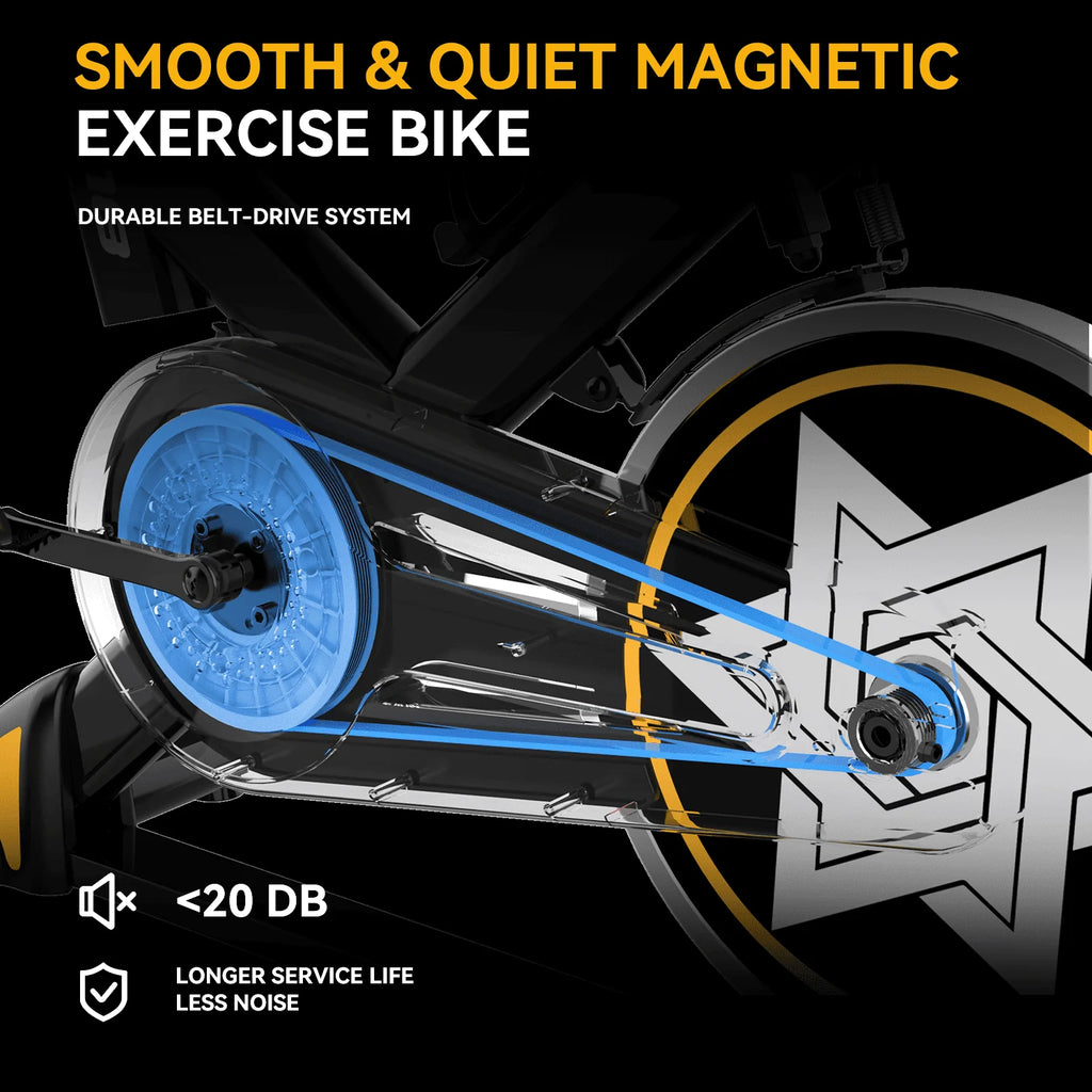 Indoor Cycling Bike with Silent Magnetic Resistance N589