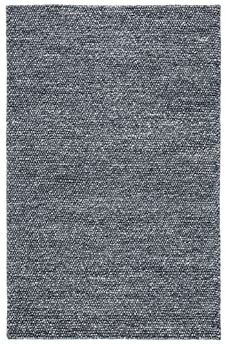 9' x 12' Beige Handmade Wool Area Rug W528126