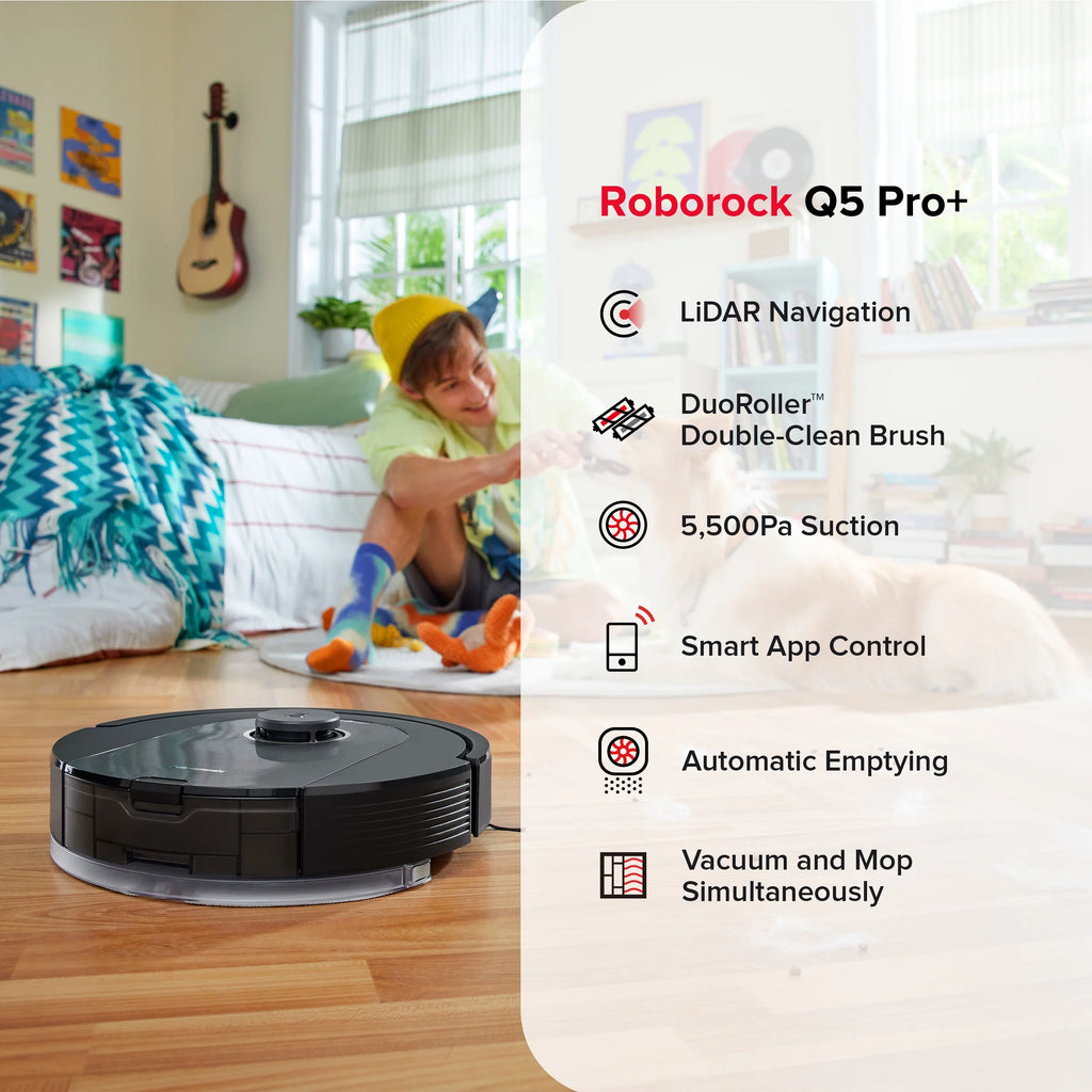 Robot Vacuum and Mop with Auto-Empty Dock H406
