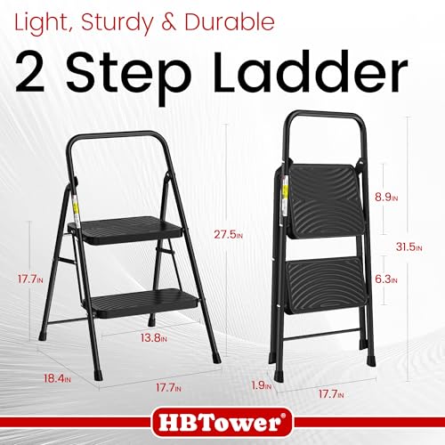 2 Step Ladder with Anti-Slip Pedal S3163