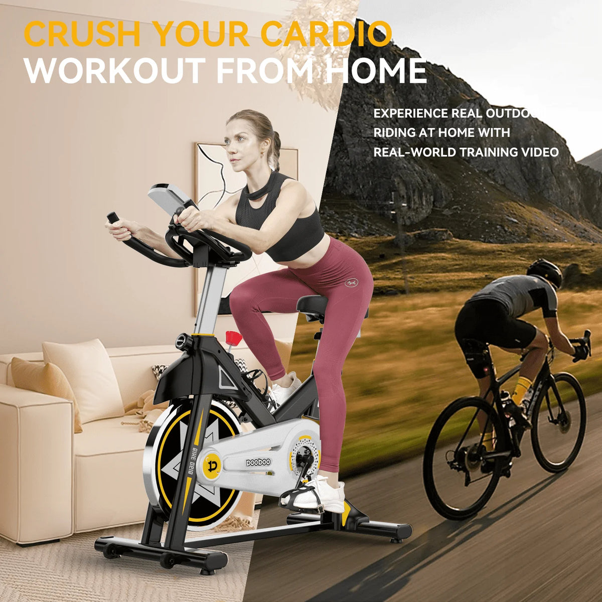 Indoor Cycling Bike with Silent Magnetic Resistance N589