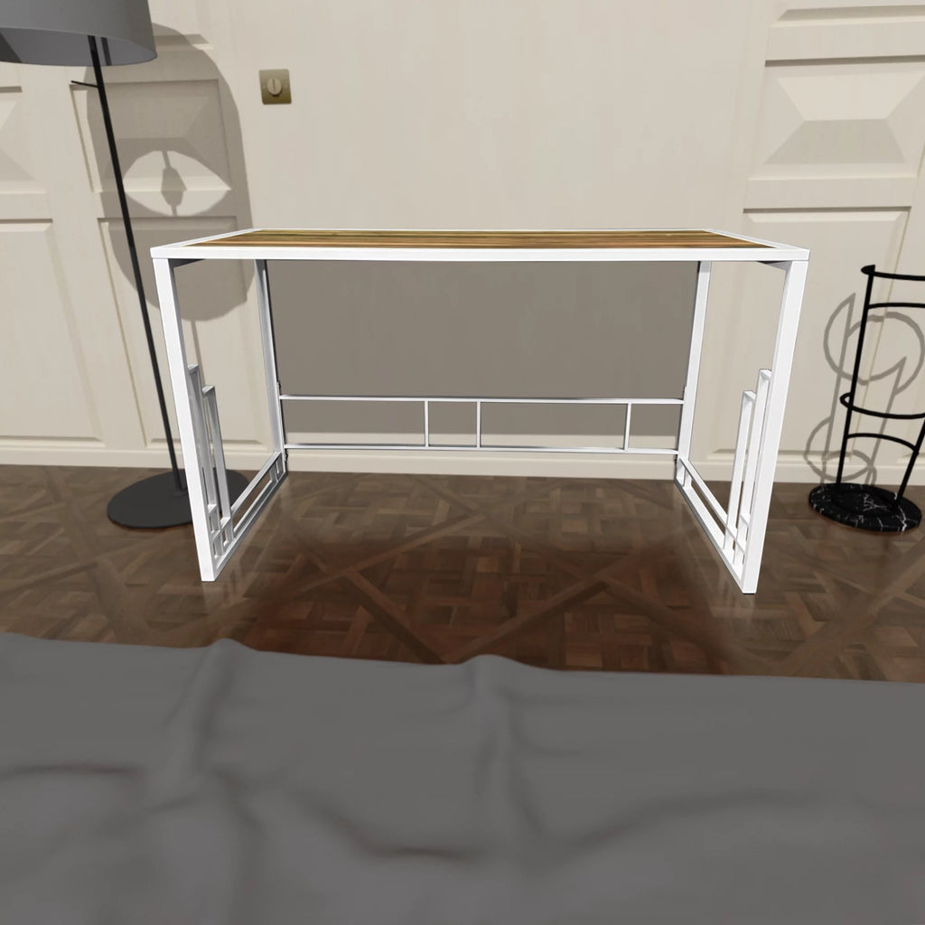Modern Office & Home Desk with Metal Straight Legs K13922