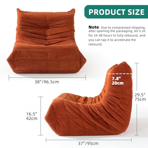 Grey Memory Foam Bean Bag Chair L601