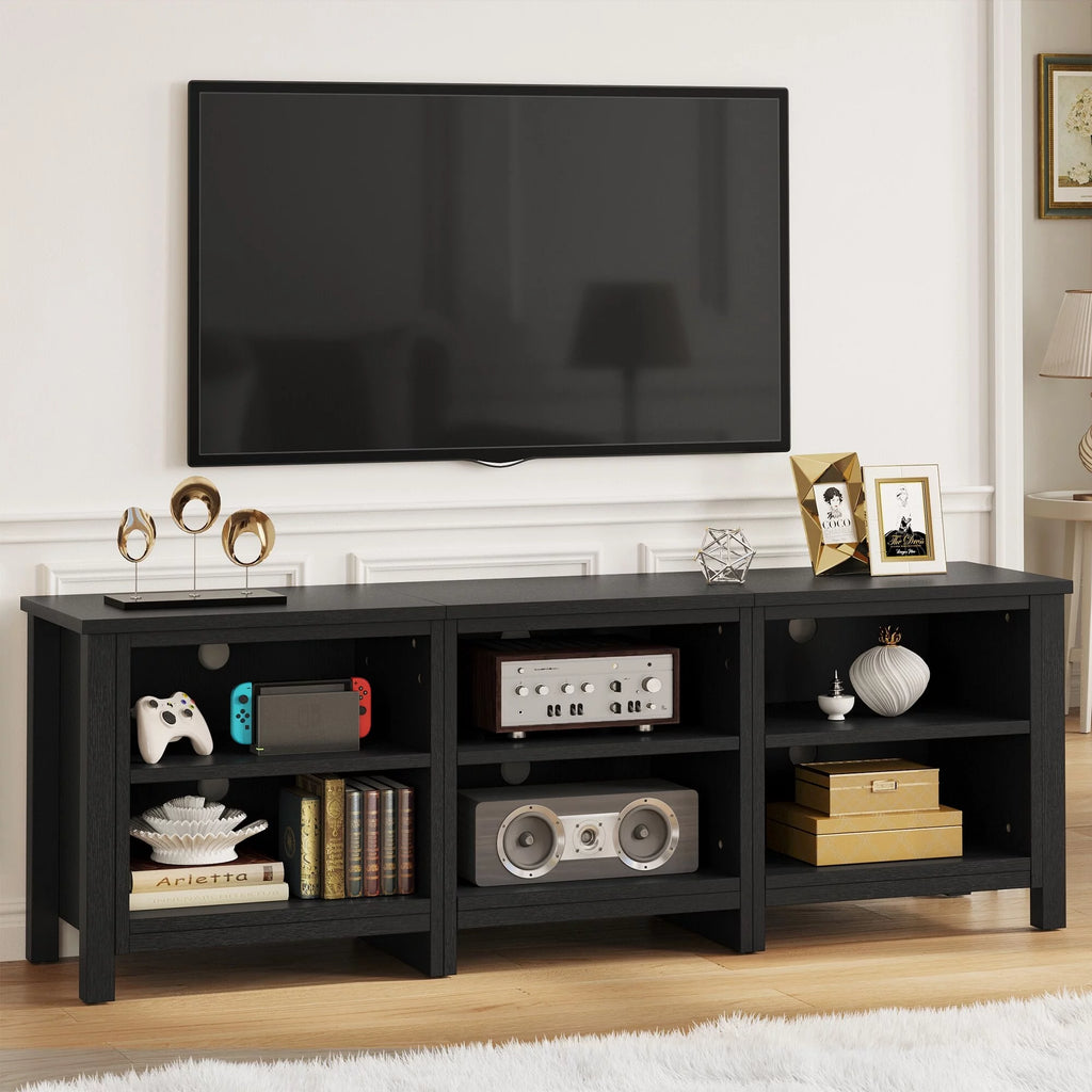 Black 70-inch Modern TV Stand Q629