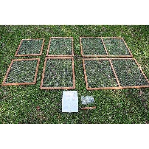 Wooden Chicken Coop Rabbit Hutch with Mesh Run E78521