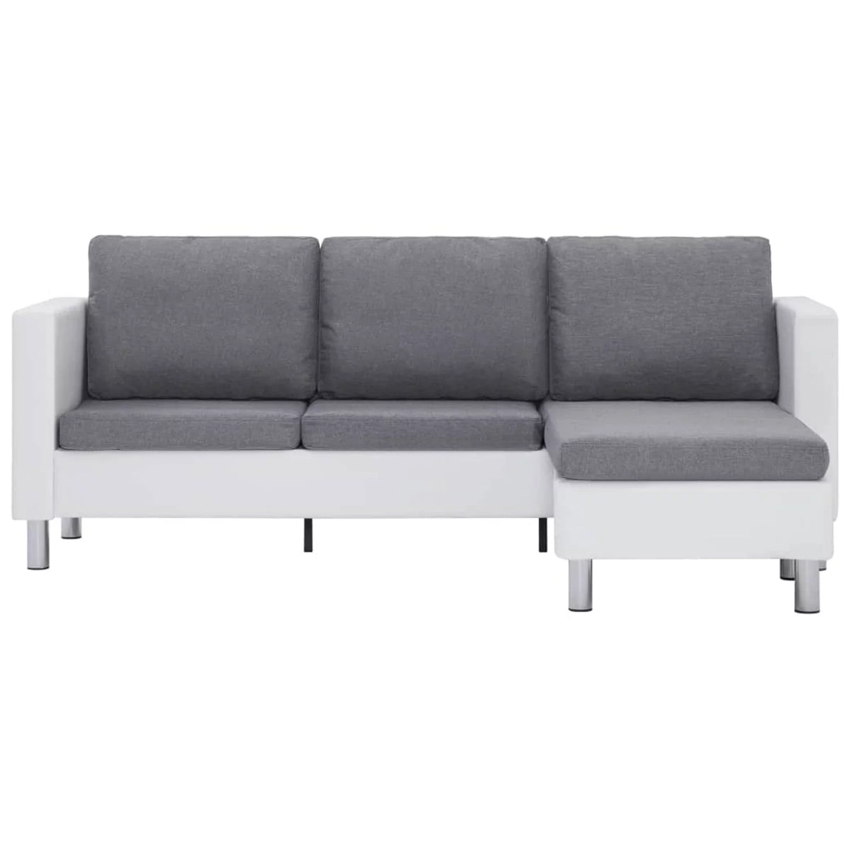 3-Seater Faux Leather L-Shaped Sectional Sofa F67601