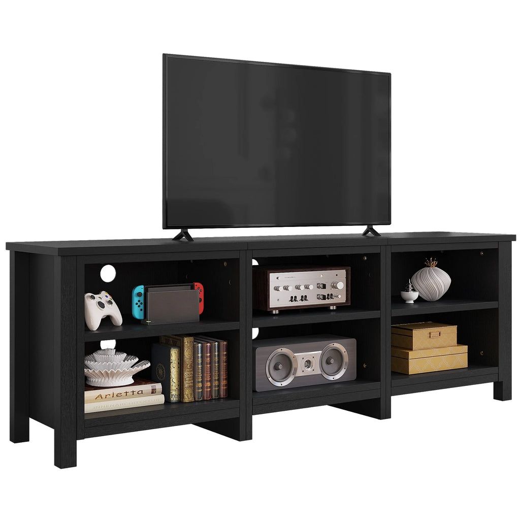 Black 70-inch Modern TV Stand Q629