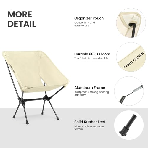 Portable Folding Camping Chair with Carry Bag Black E1174
