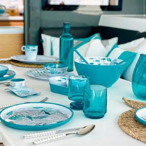 6 Pcs Turquoise Wine Cup Set X69498