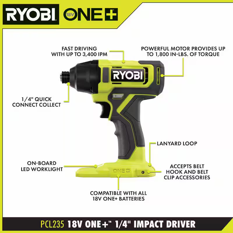 18V Cordless 6-Tool Combo Kit with Battery and Charger L516