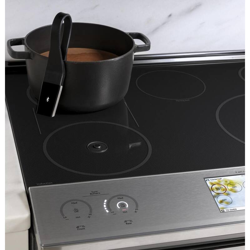 30 in. 5.3 cu. ft. Slide-In Smart Induction Electric Range with Self-Cleaning Convection Oven L5493