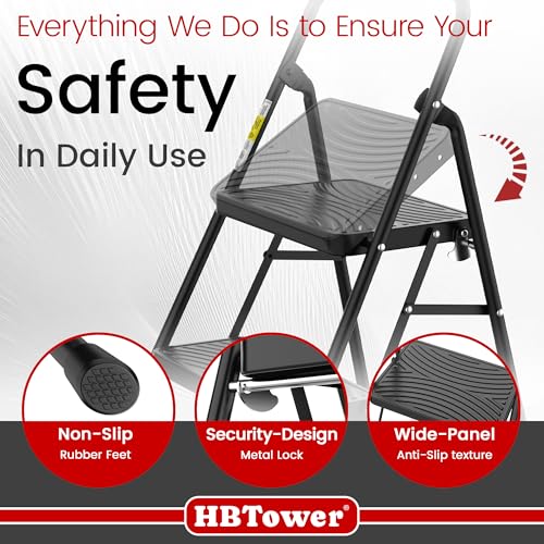 2 Step Ladder with Anti-Slip Pedal S3163