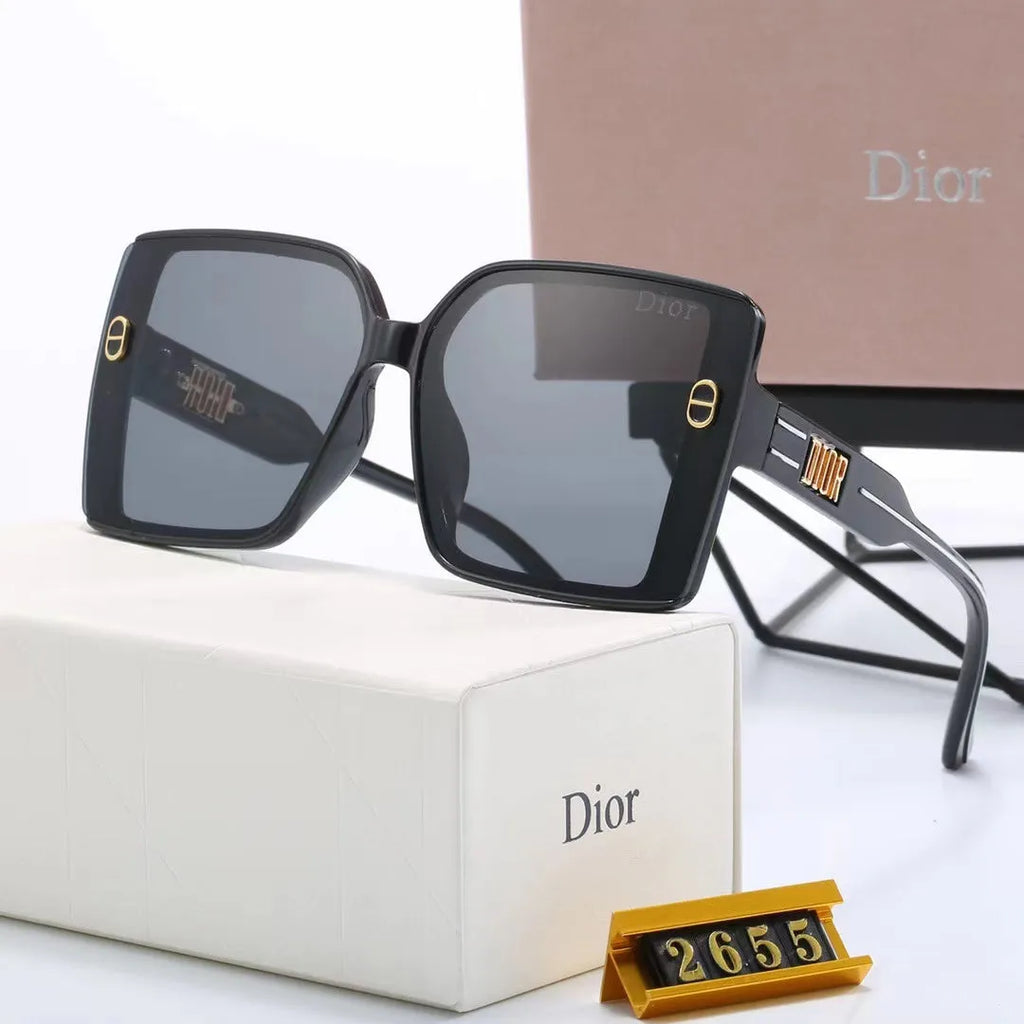 Fashion CD Letter Temple Stripe Sunglasses A3268
