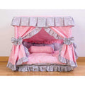Handmade Pet Dog Bed House with Pillow U598951