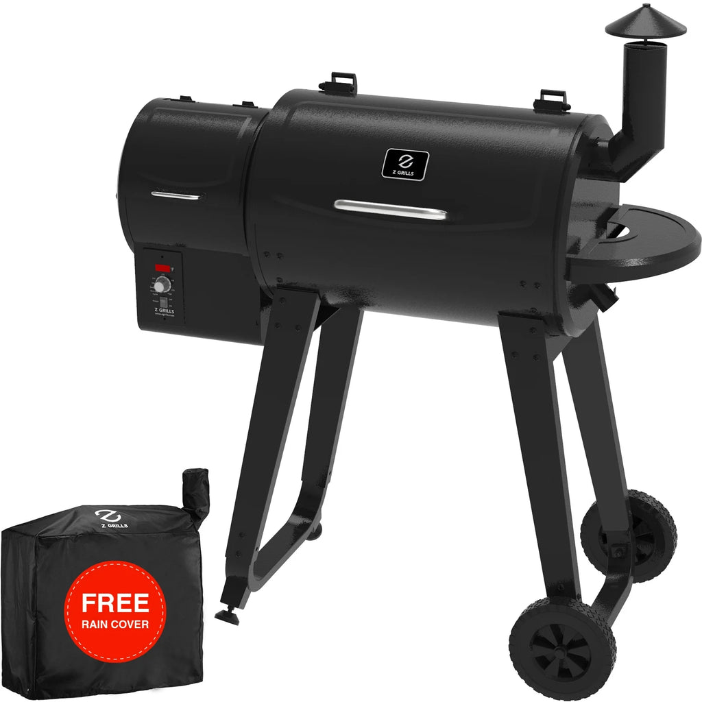 Wood Pellet Grill & Smoker 8-in-1 Black L2256
