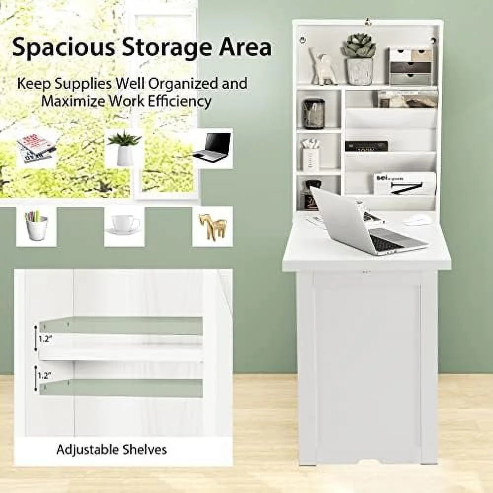 Wall Mounted Fold Out Convertible Desk R5176