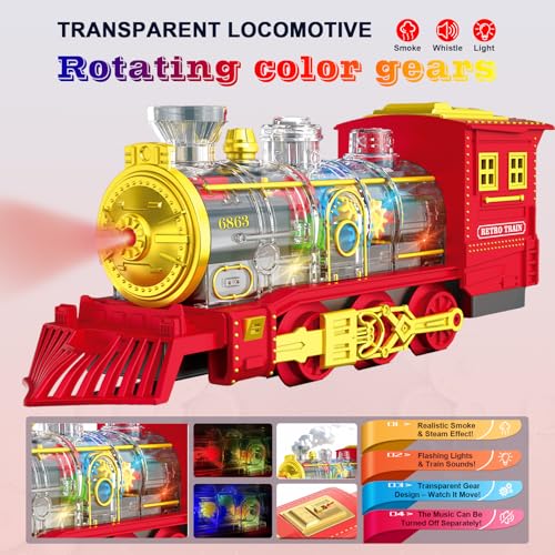 Rechargeable Electric Train Set with Lights and Sound O6131