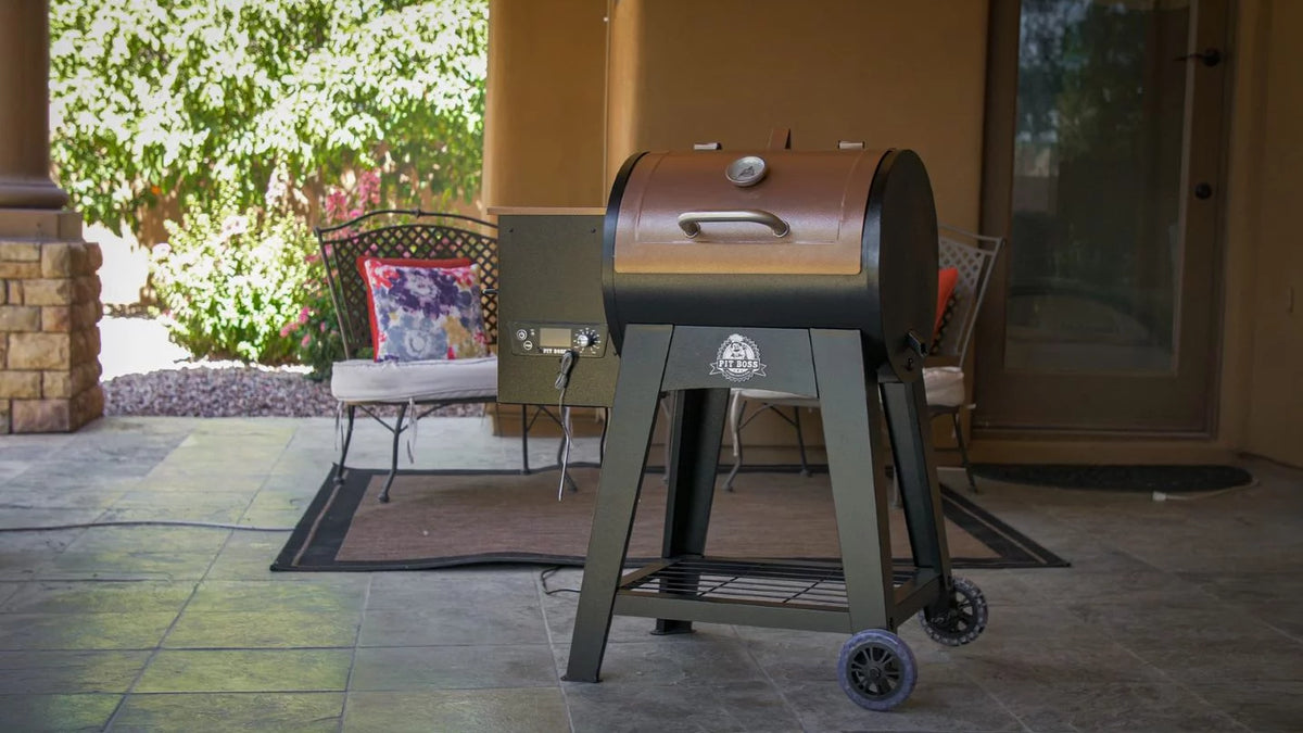Wood Pellet Grill With Flame Broiler and Meat Probe W8344