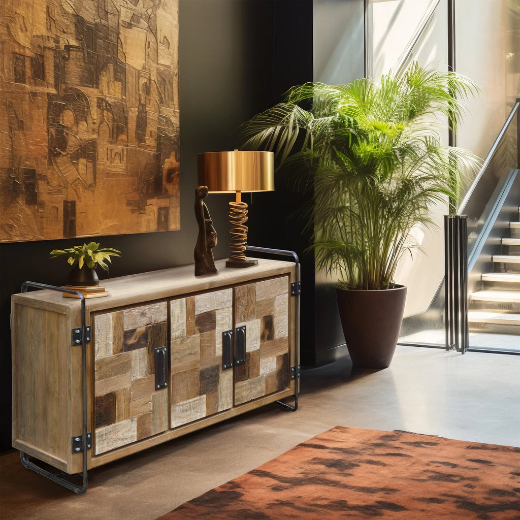 Recycled Teak Wood Storage Chest TV Stand N2967